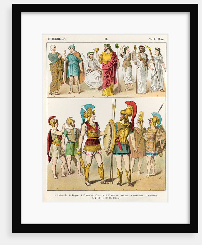 Greek Religious and Military Dress by Albert Kretschmer