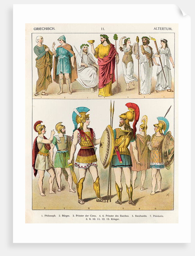 Greek Religious and Military Dress by Albert Kretschmer
