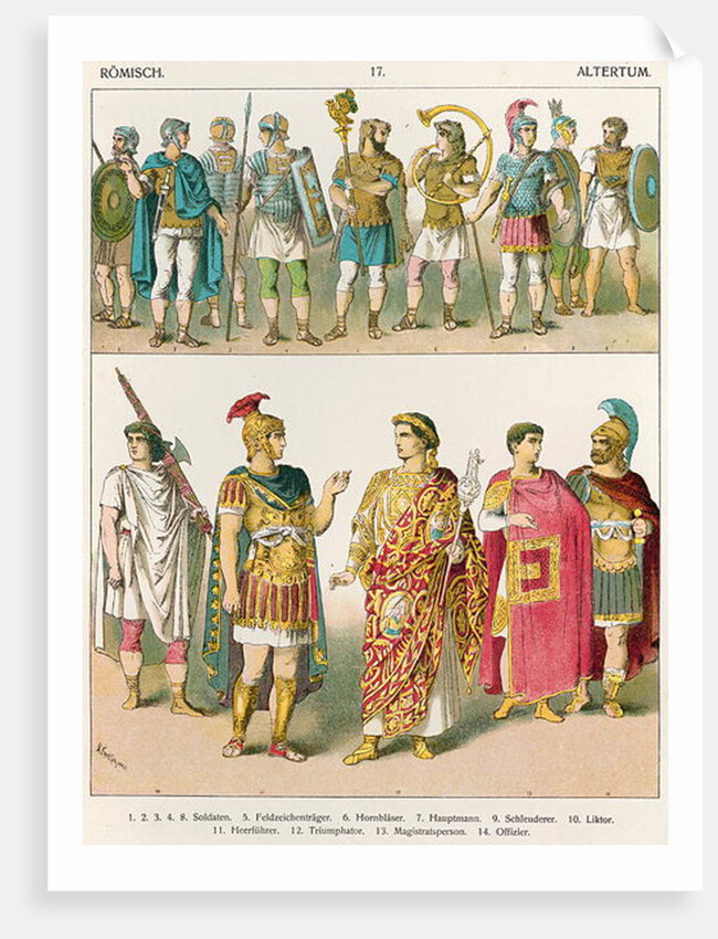 Roman Military Dress by Albert Kretschmer