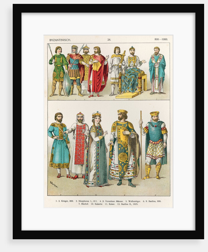 Dress at the Byzantine Court, 800-1000 by Albert Kretschmer