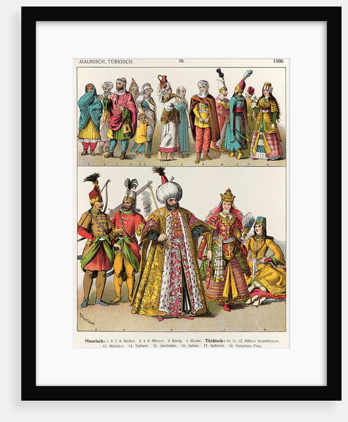 Moorish and Turkish Dress, c.1500 by Albert Kretschmer
