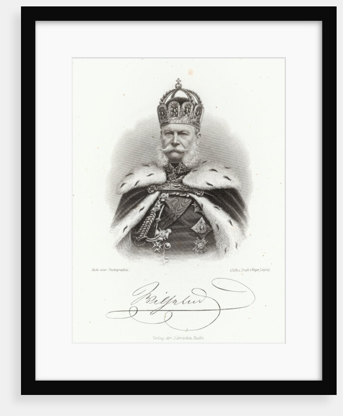 William I, King of Prussia in the 'Allgemeine Moden-Zeitung', Leipzig, 1872 by German School