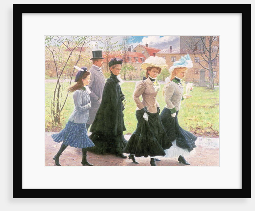 Female pupils for Confirmation by Tryggelin