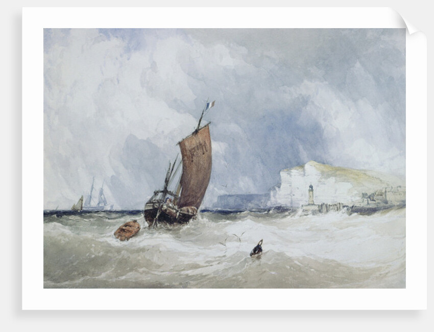 The Pilot Boat off Fecamp, Normandy by Charles Bentley