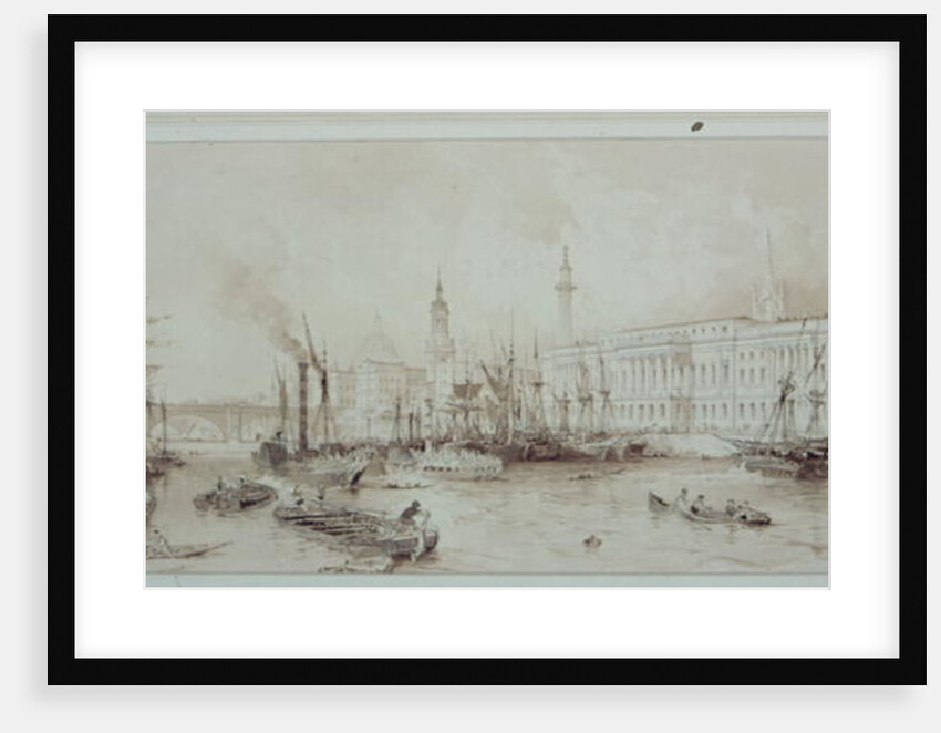 The Port of London by Thomas Allom