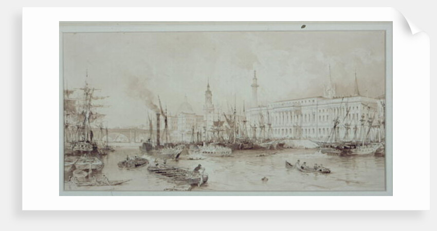 The Port of London by Thomas Allom
