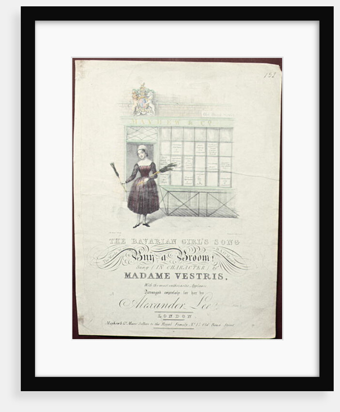 Bavarian Girls Song by Maxim Gouci, song sheet, c.1835 by Anonymous