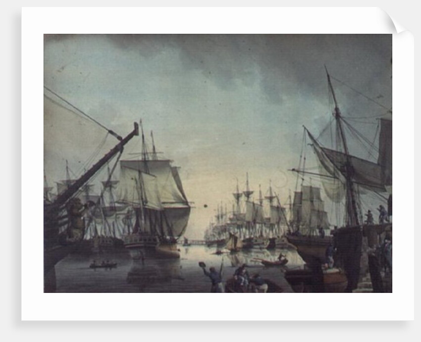 A View of the Pool, Below London Bridge by Samuel Atkins
