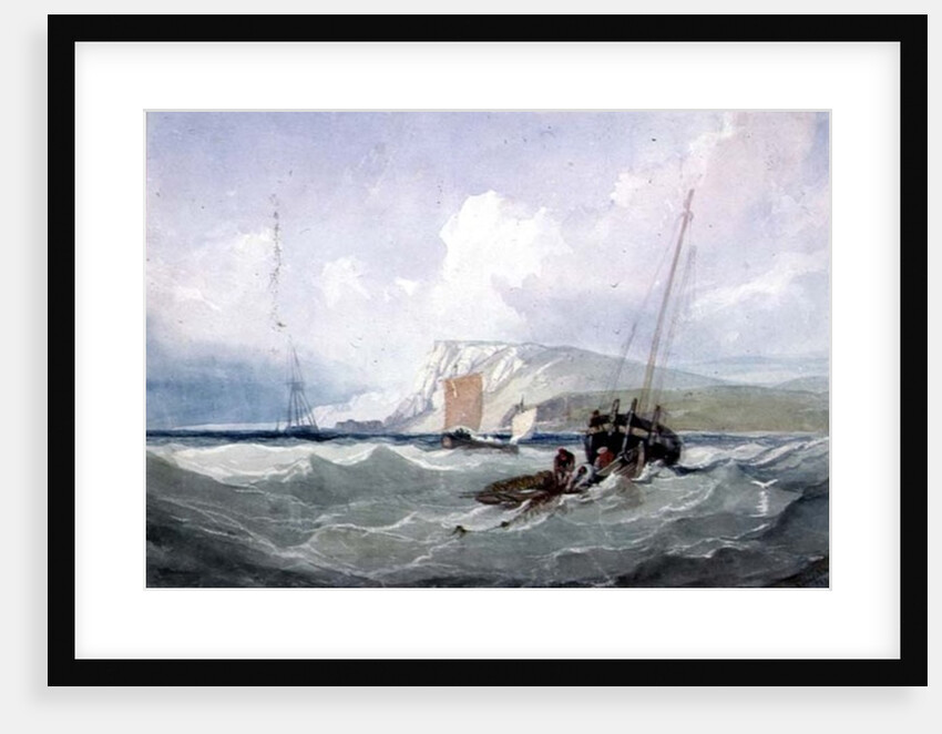 Fishing Boats off Eastbourne by Samuel Austin