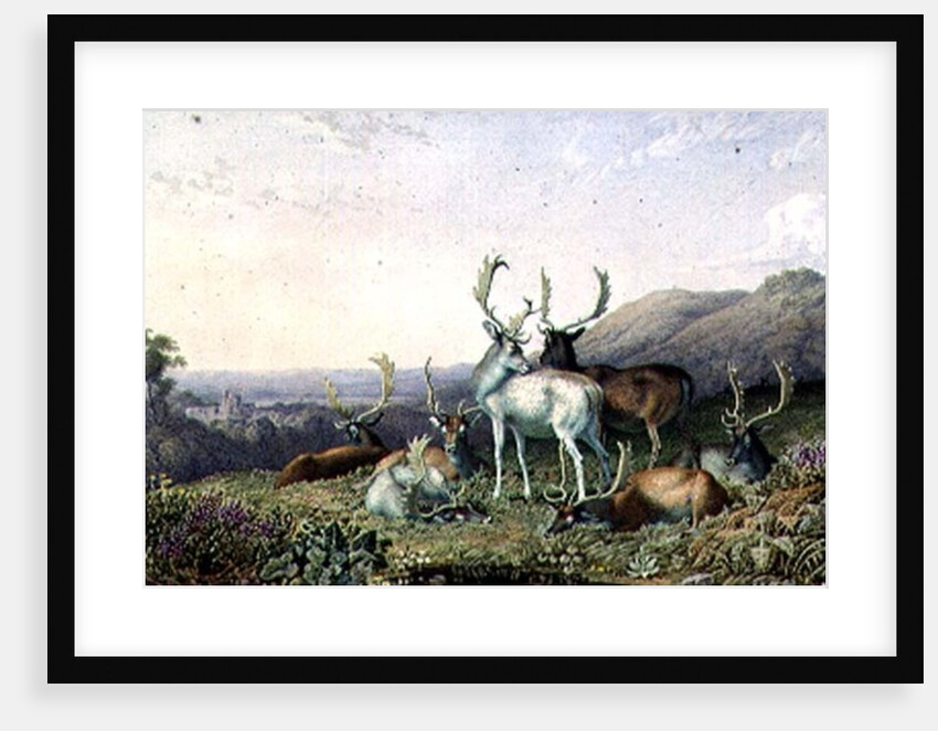 Deer in a Landscape by George the Younger Barret