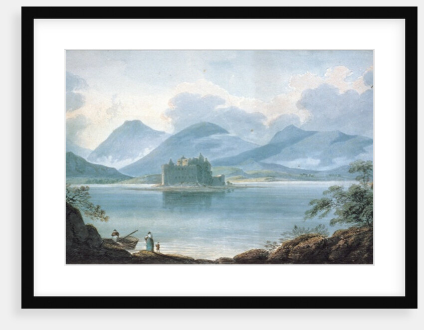 View across Loch Awe, Argyllshire, to Kilchurn Castle and the Mountains beyond by R.S. Barret