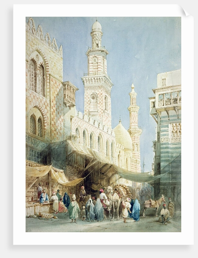 The Sharia El Gohargiyeh, Cairo by William Henry Bartlett
