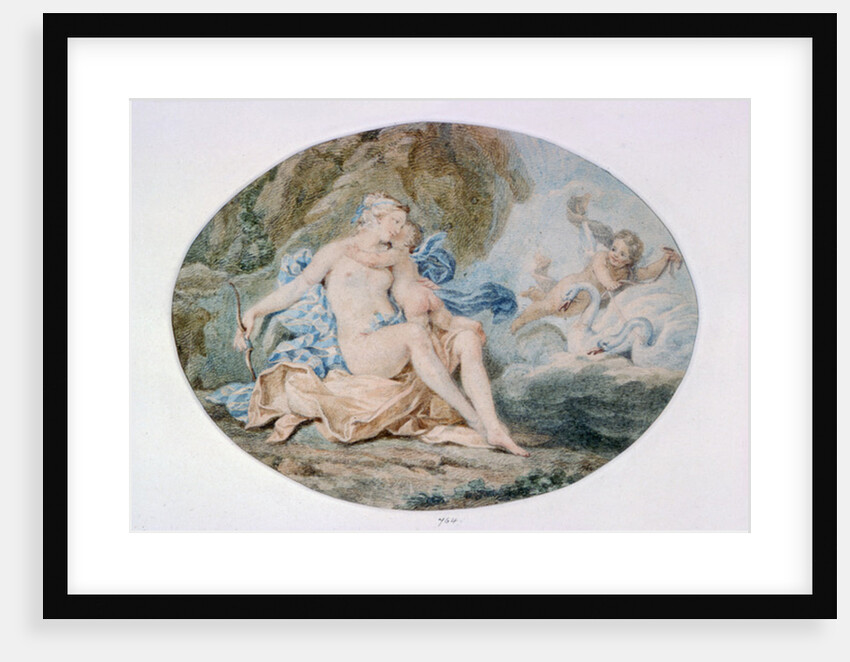 Venus Reclining on a Bank strewn with Drapery by Francesco Bartolozzi