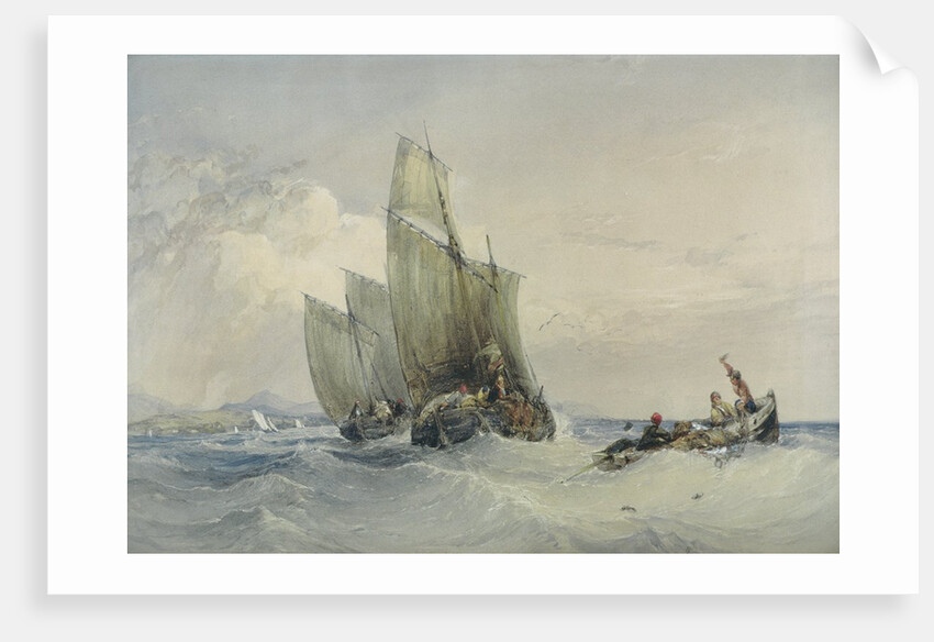 Fishing Boats, 19th century by Charles Bentley