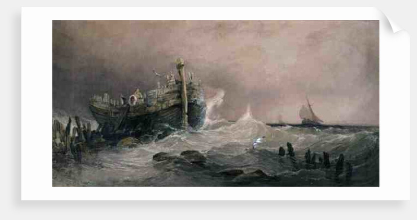 Old Breakwater, Coast of Essex by Charles Bentley