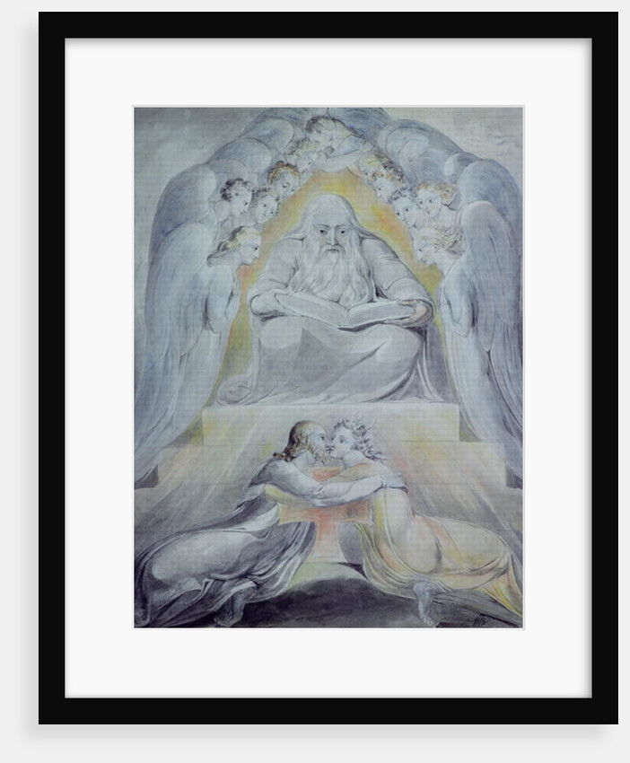 Mercy and Truth are met together, Righteousness and Peace have kissed each other by William Blake