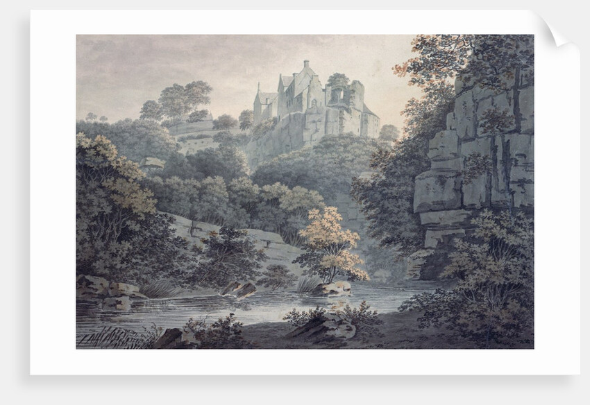 Hawthornden Castle near Edinburgh by James Bourne