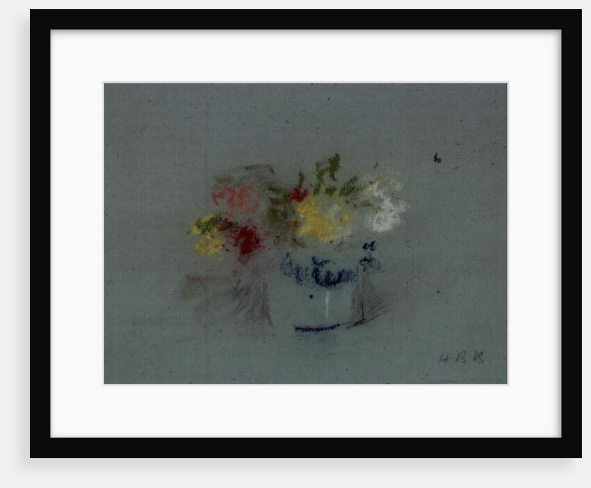 Flowers in a Blue and White Jar by Hercules Brabazon Brabazon