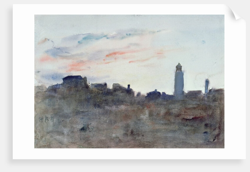 After Sunset, View from the Artist's Window in Morpeth Terrace by Hercules Brabazon Brabazon