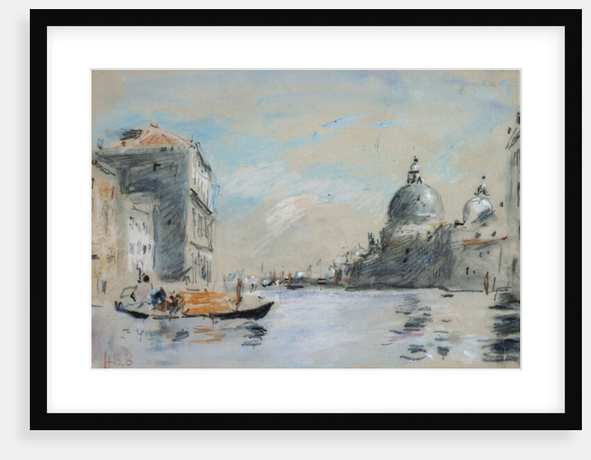 The Grand Canal and Church of Santa Maria della Salute, Venice by Hercules Brabazon Brabazon