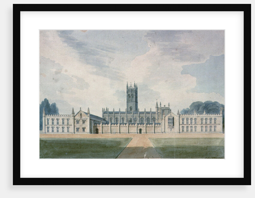 Magdalen College, Oxford, 1804 by John Buckler