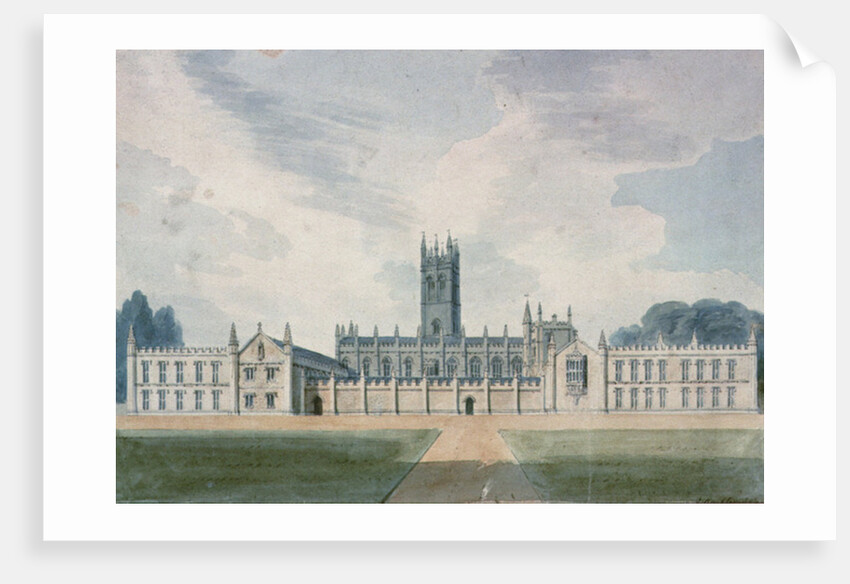 Magdalen College, Oxford, 1804 by John Buckler