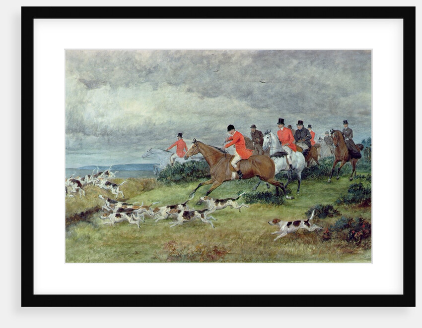 Fox Hunting in Surrey by Randolph Caldecott