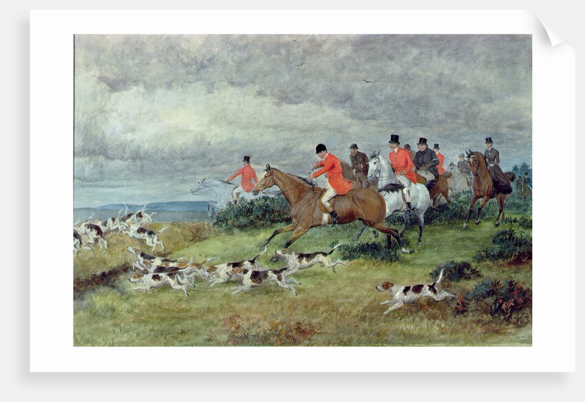 Fox Hunting in Surrey by Randolph Caldecott