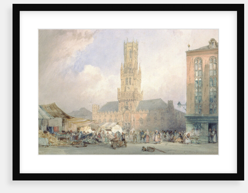 The Town Hall, Bruges by William Callow