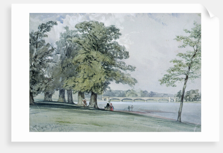 View on the Serpentine, Hyde Park by William Callow