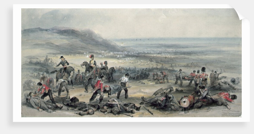Removing the Dead and Wounded after the Battle of the Alma during the Crimean War, 20 September, 1854 by George Bryant Campion