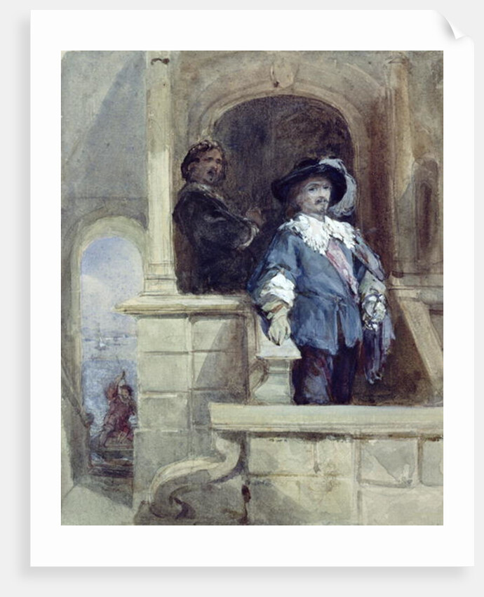 Sir Thomas Wentworth and John Pym at Greenwich, 1628 by George Cattermole