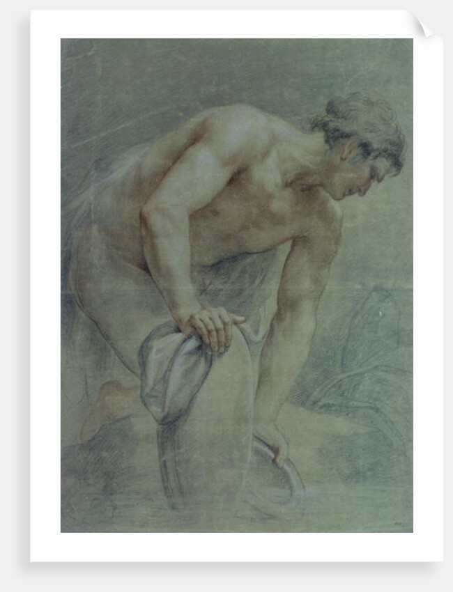 Figure of a Warrior, partly draped, 18th century by Giovanni Battista Cipriani