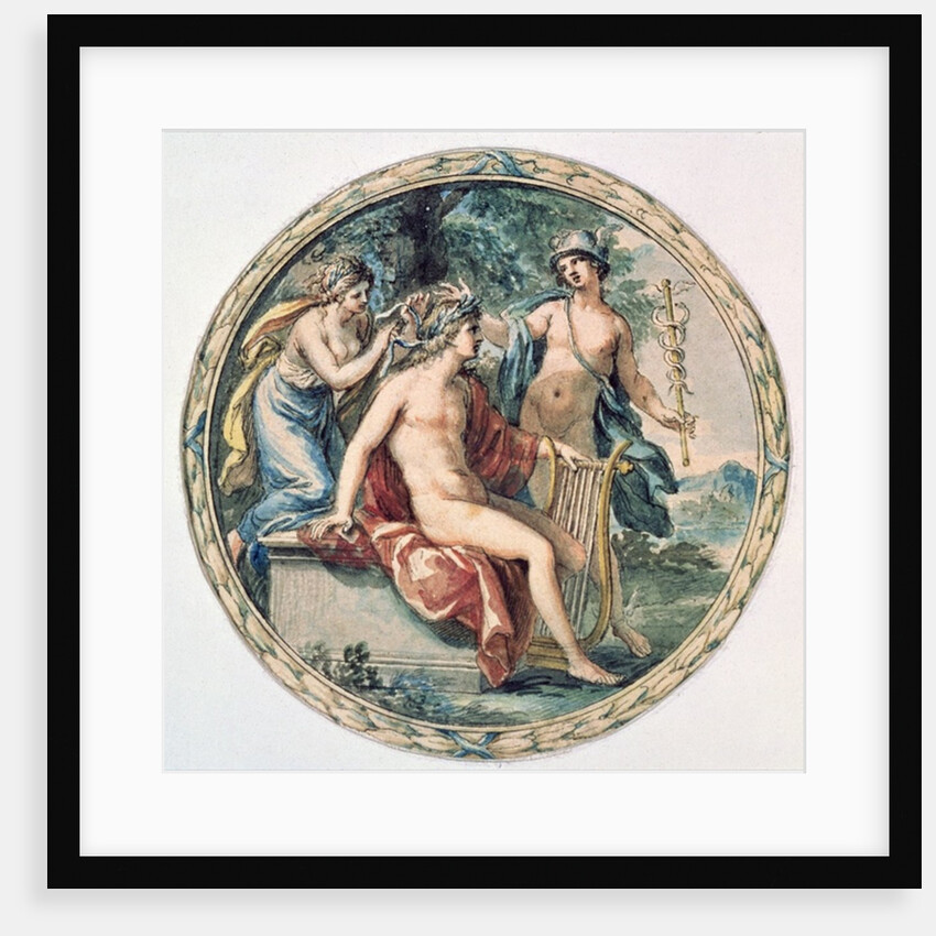 Apollo with his Lyre, Mercury and a Muse by Giovanni Battista Cipriani