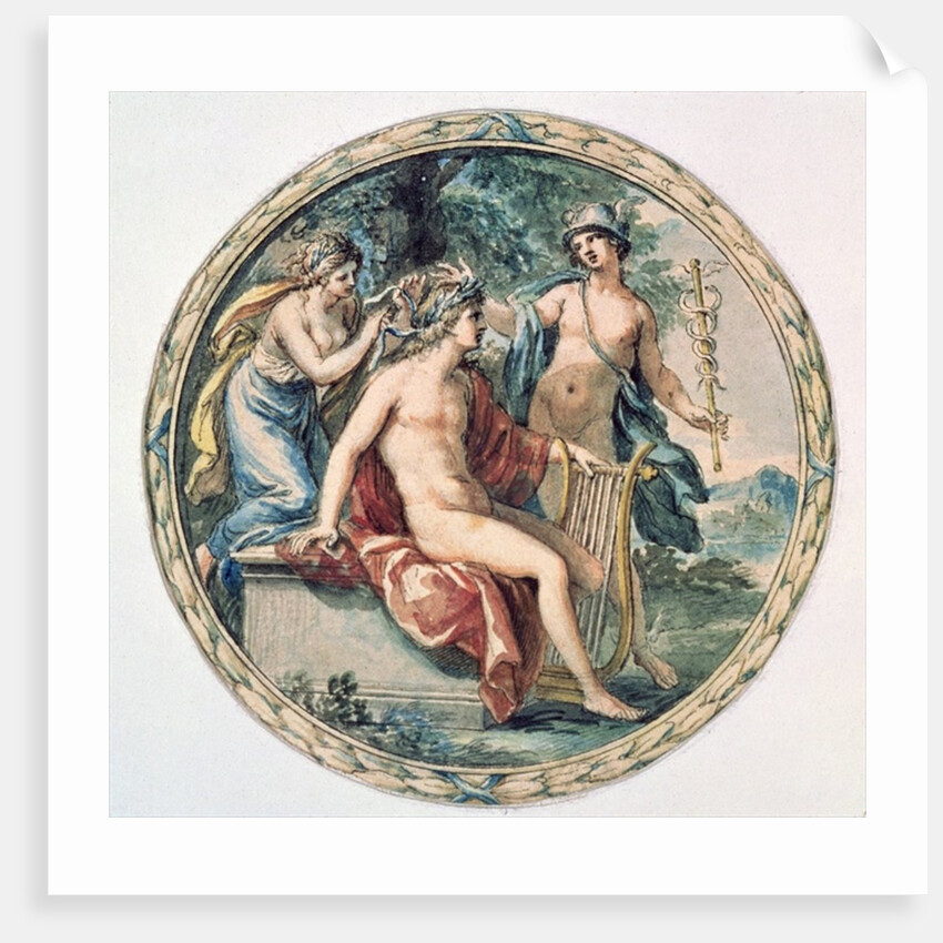 Apollo with his Lyre, Mercury and a Muse by Giovanni Battista Cipriani