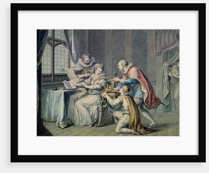 The Dukes of Northumberland and Suffolk praying Lady Jane Grey to accept the Crown by Giovanni Battista Cipriani