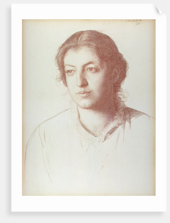 Portrait of Euterpe Ionides, afterwards Mrs. W. F. Craies by Joseph Benwell Clark