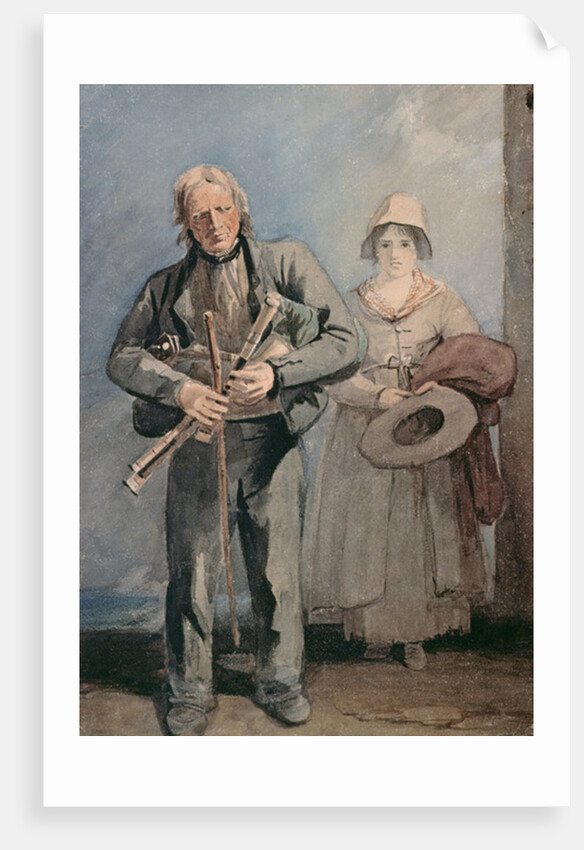 Blind Bagpipe Player by Luke Clennell