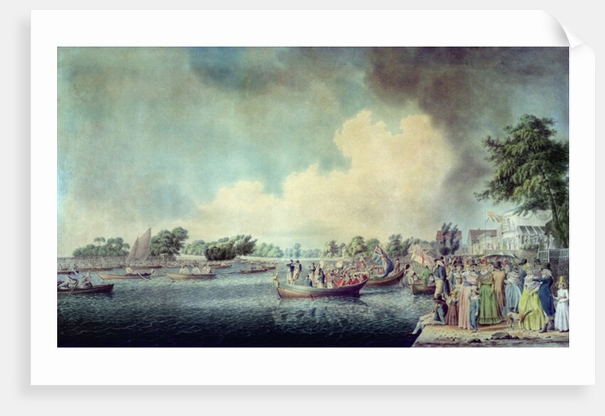 The Rowing Match at Richmond by Robert Cleveley