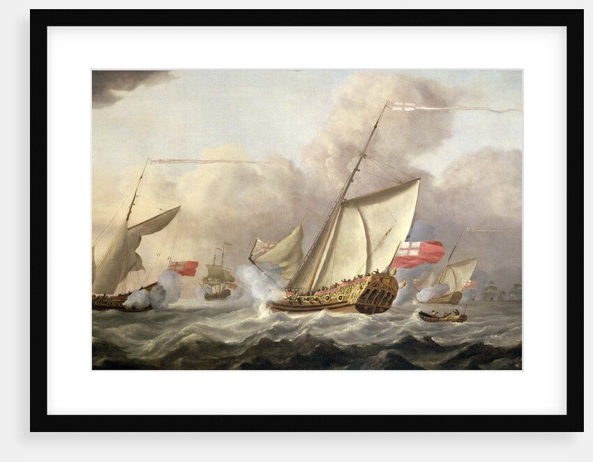 The Royal Yacht 'Mary' Exchanging Salutes, 18th century by Cornelis van de Velde