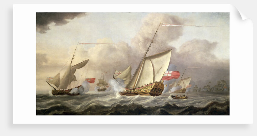 The Royal Yacht 'Mary' Exchanging Salutes, 18th century by Cornelis van de Velde