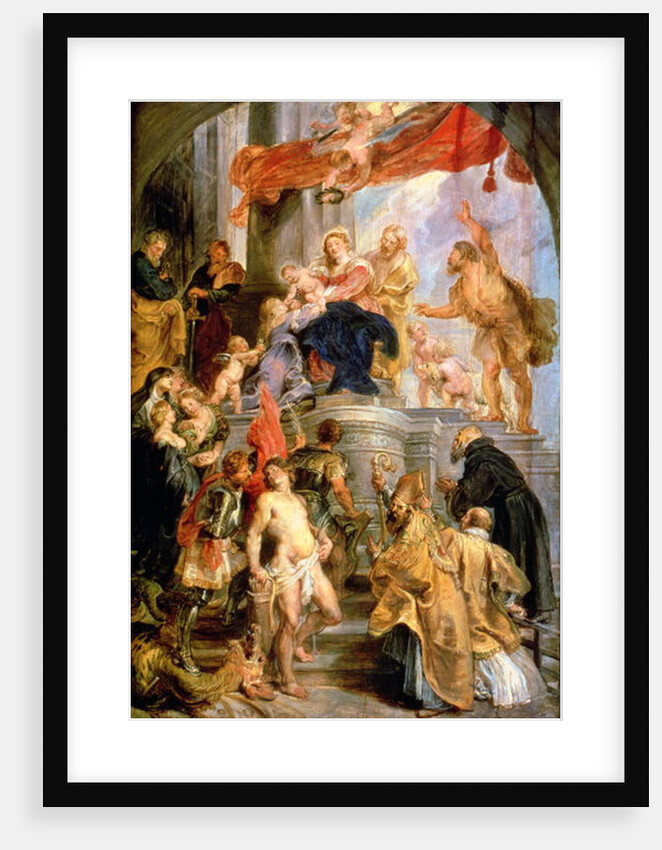 Enthroned Madonna with Child, Encircled by Saints, c.1627-28 by Peter Paul Rubens