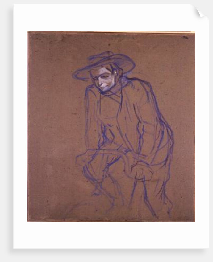 Aristide Bruant on a Bicycle, 1896 by Henri de Toulouse-Lautrec