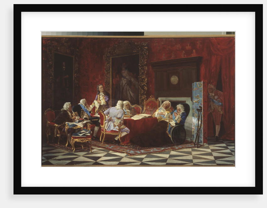 Artemy Volynsky at a Russian cabinet sitting, 1875 by Valeri Ivanovich Jacobi