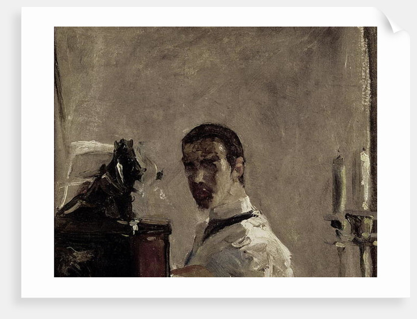 Self Portrait, 1880 by Henri de Toulouse-Lautrec