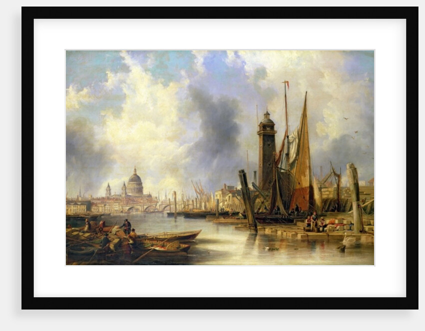 View of London with St. Paul's by John Wilson Carmichael