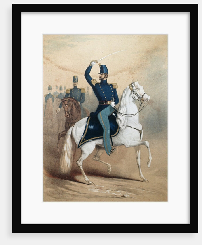 Cover of a music song sheet for the Boston Light Dragoons by American School