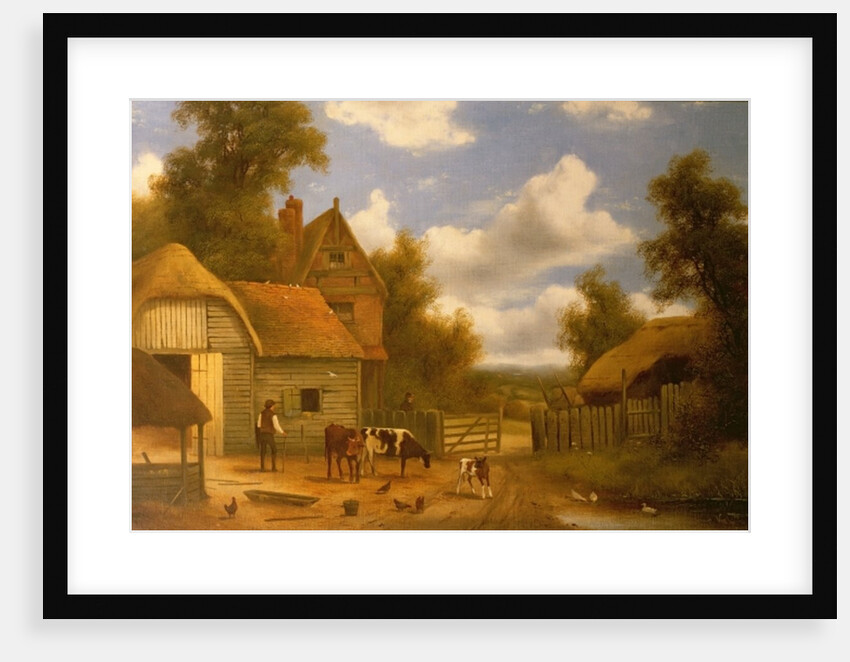 Farmyard Scene by Charles Vickers
