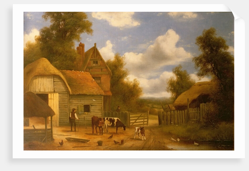 Farmyard Scene by Charles Vickers