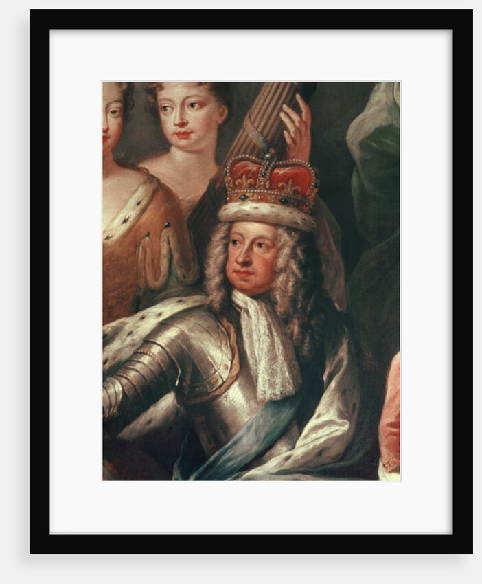 Detail of George I from the Painted Hall, Greenwich by James Thornhill